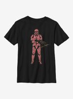 Star Wars Episode IX The Rise Of Skywalker Red Trooper Youth T-Shirt