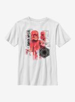Star Wars Episode IX The Rise Of Skywalker Red Trooper Schematic Youth T-Shirt