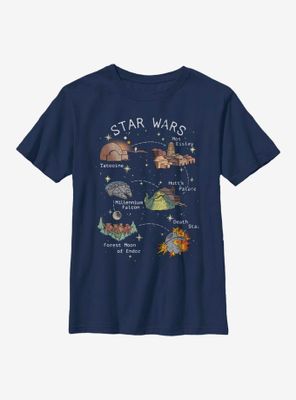 Star Wars Story Map Youth T-Shirt