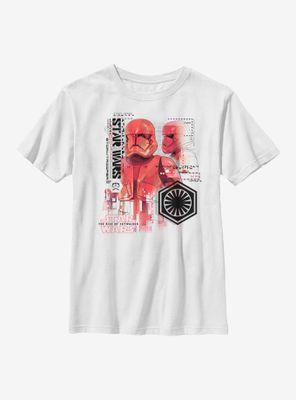 Star Wars Episode IX The Rise Of Skywalker Super Red Trooper Youth T-Shirt