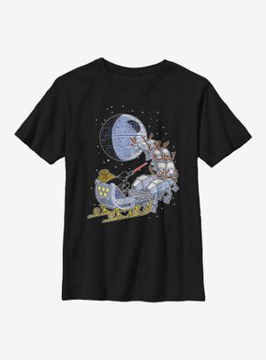 Star Wars Vader Sleigh Youth T-Shirt