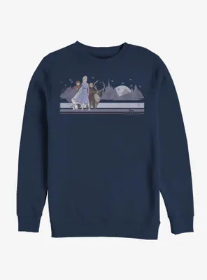 Disney Frozen 2 Group Mountain Range Shot Sweatshirt