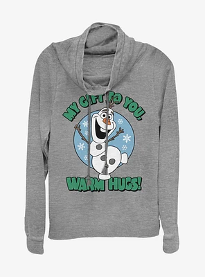 Disney Frozen One Cool Gift Cowlneck Long-Sleeve Womens Top