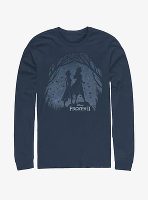 Disney Frozen 2 Night Scenery Long-Sleeve T-Shirt