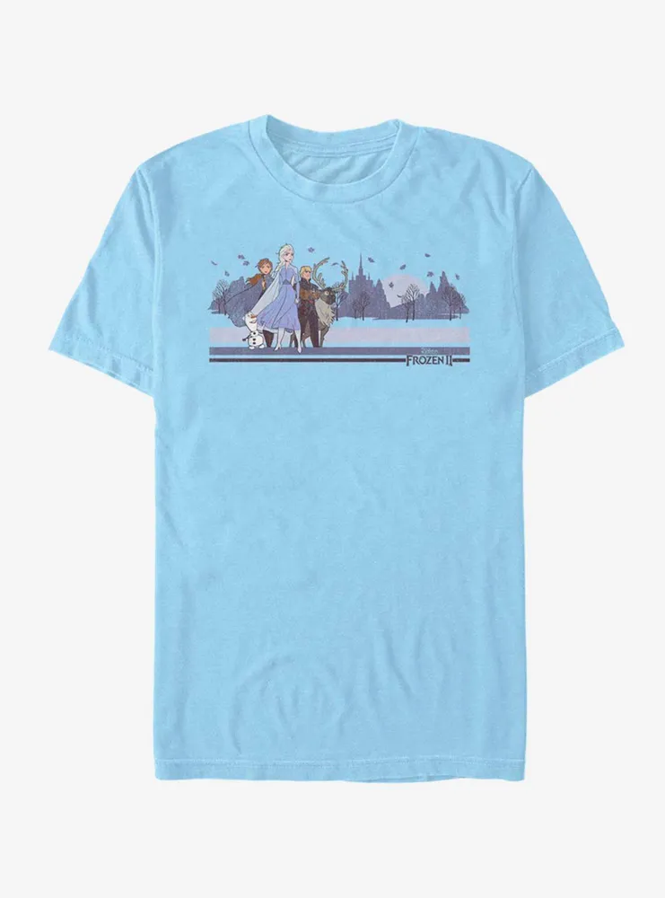 Disney Frozen 2 Group Mountain Range Shot T-Shirt