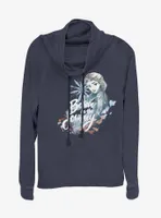 Disney Frozen 2 Elsa Journey Cowlneck Long-Sleeve Womens Top