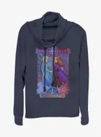 Disney Frozen 2 Anna And Elsa Nouveau Cowlneck Long-Sleeve Womens Top