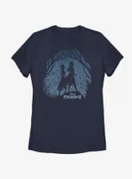 Disney Frozen 2 Night Scenery Womens T-Shirt