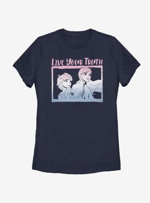 Disney Frozen 2 Live Your Truth Womens T-Shirt