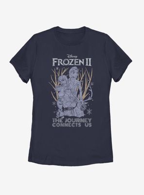 Disney Frozen 2 The Journey Connects Us Womens T-Shirt