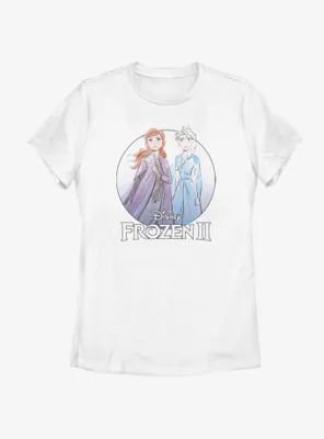 Disney Frozen 2 Anna Elsa Pose Womens T-Shirt