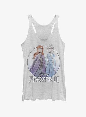 Disney Frozen 2 Anna Elsa Pose Womens Tank Top