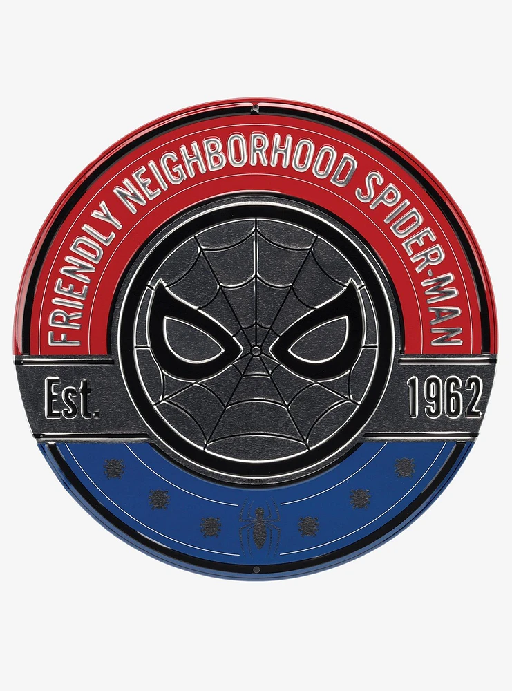 Marvel Spider-Man Friendly Neighborhood Spider-Man Tin Sign