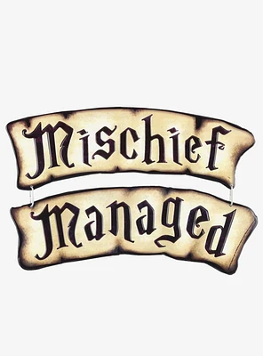 Harry Potter Marauder's Map "Mischief Managed" Linked Sign