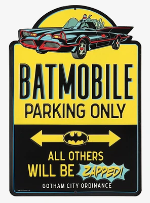 DC Comics Batman "Batmobile Parking Only" Embossed Sign