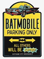 DC Comics Batman "Batmobile Parking Only" Embossed Sign