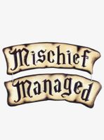 Harry Potter Marauder?s Map "Mischief Managed" Linked Sign