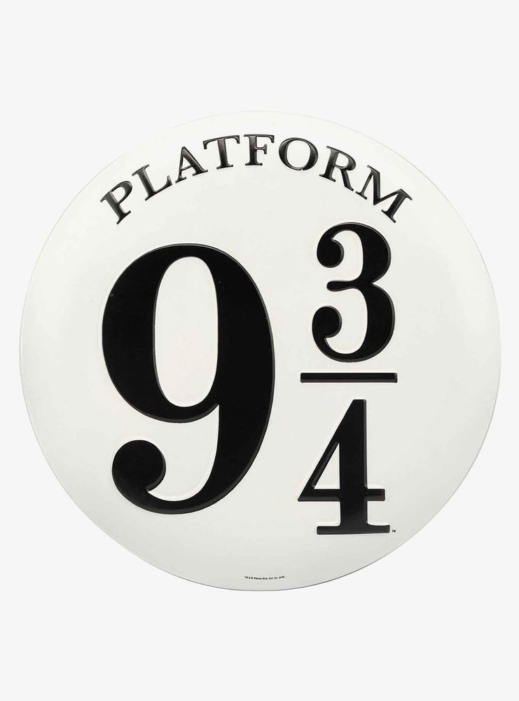 Boxlunch Harry Potter Platform 9 3/4 Button Sign