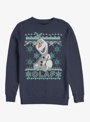 Disney Frozen Olaf Fade Christmas Sweater Pattern Sweatshirt