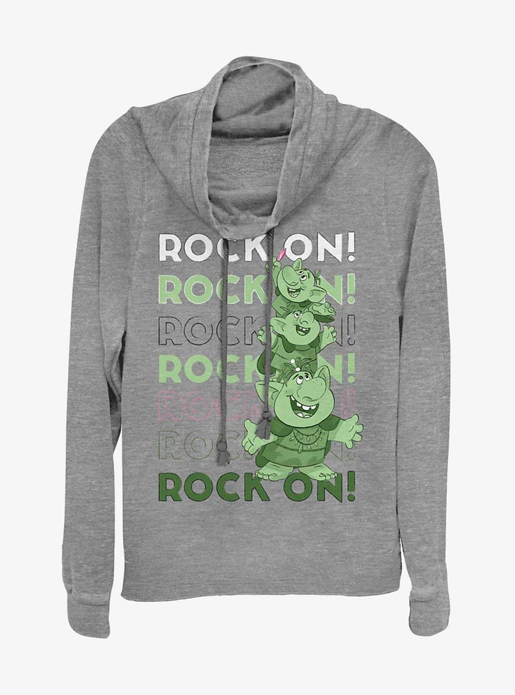 Disney Frozen Rock On Cowlneck Long-Sleeve Womens Top