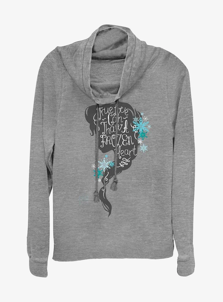 Disney Frozen True Thaw Cowlneck Long-Sleeve Womens Top