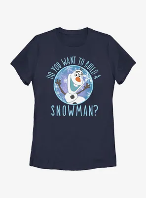 Disney Frozen Build a Snowman Womens T-Shirt