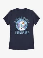 Disney Frozen Build a Snowman Womens T-Shirt