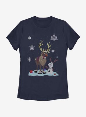 Disney Frozen Olaf And Sven Dress Up Womens T-Shirt