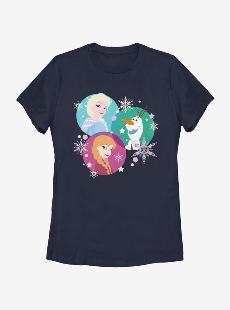 Disney Frozen Tri Sphere Characters Womens T-Shirt