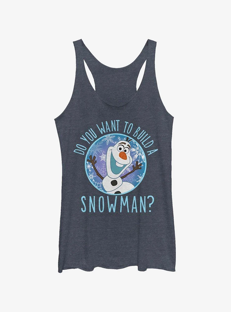 Disney Frozen Build a Snowman Womens Tank Top