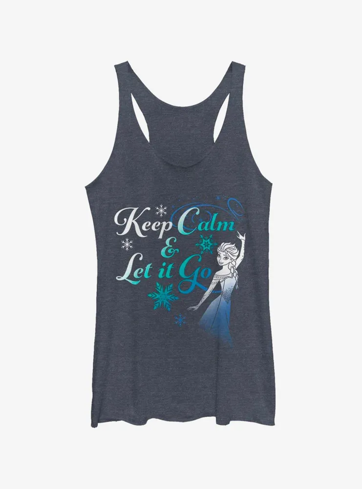 Disney Frozen Keep Calm And Let It Go Womens Tank Top