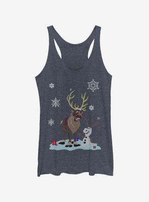 Disney Frozen Olaf And Sven Dress Up Womens Tank Top