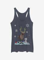 Disney Frozen Olaf And Sven Dress Up Womens Tank Top