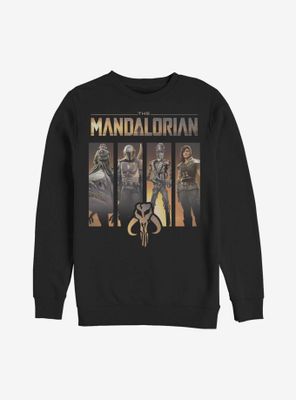 Star Wars The Mandalorian Character Panels Sweatshirt