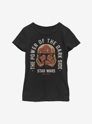 Star Wars Episode IX The Rise Of Skywalker Dark Side Power Youth Girls T-Shirt