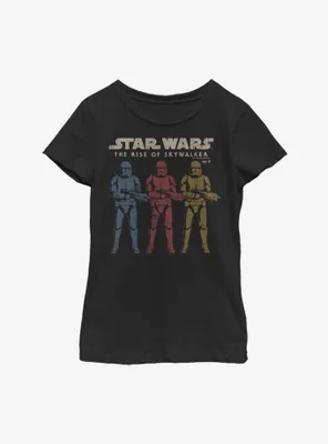 Star Wars Episode IX The Rise Of Skywalker Color Guards Youth Girls T-Shirt
