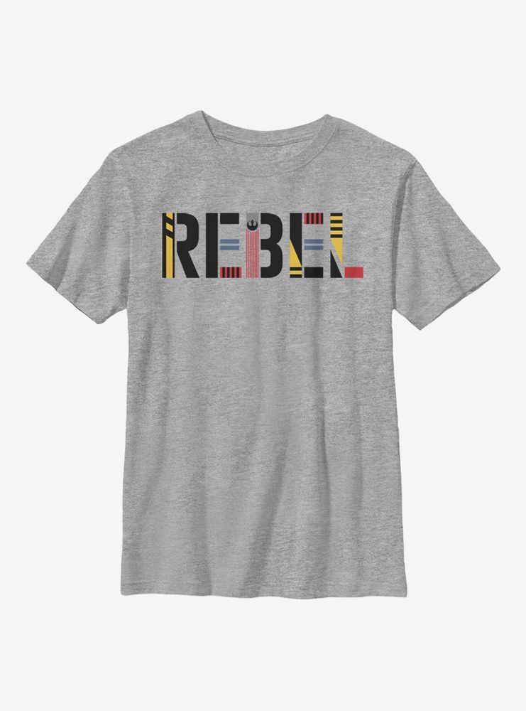 Star Wars Episode IX The Rise Of Skywalker Rebel Simple Youth T-Shirt