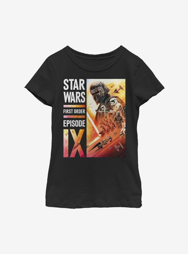 Star Wars Episode IX The Rise Of Skywalker First Order Collage Youth Girls T-Shirt