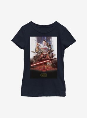 Star Wars Episode IX The Rise Of Skywalker Last Poster Youth Girls T-Shirt