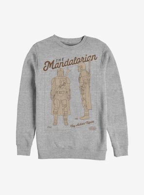 Star Wars The Mandalorian Action Figure Sweatshirt