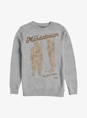 Star Wars The Mandalorian Action Figure Sweatshirt