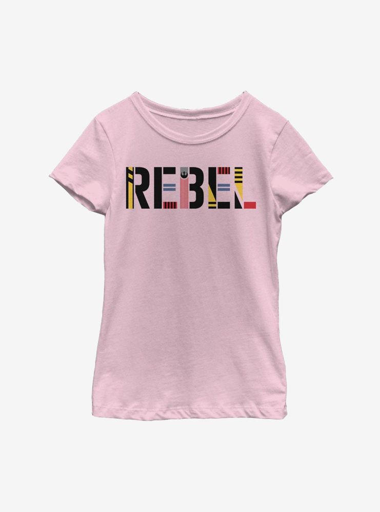 Star Wars Episode IX The Rise Of Skywalker Rebel Simple Youth Girls T-Shirt