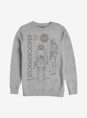 Star Wars The Mandalorian Trooper Action Figure Sweatshirt