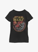 Star Wars Episode IX The Rise Of Skywalker Retro Villains Youth Girls T-Shirt