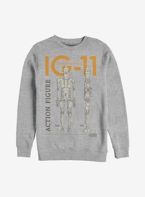 Star Wars The Mandalorian IG Schematics Sweatshirt