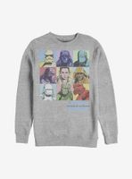 Star Wars Episode IX The Rise Of Skywalker Pastel Rey Boxes Sweatshirt