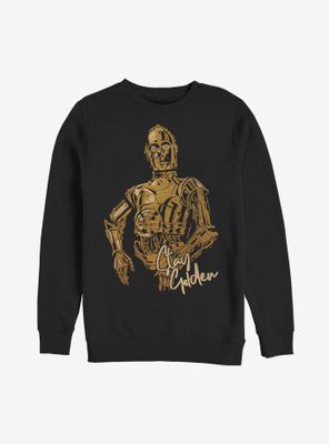 Star Wars Episode IX The Rise Of Skywalker C3PO Stay Golden Sweatshirt