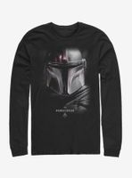 Star Wars The Mandalorian Hero Shot Long-Sleeve T-Shirt