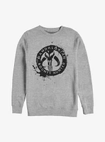 Star Wars The Mandalorian Painted Skull Sweatshirt