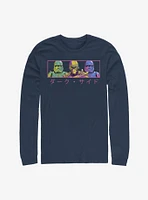 Star Wars Episode IX: The Rise Of Skywalker Line Up Japanese Text Long-Sleeve T-Shirt